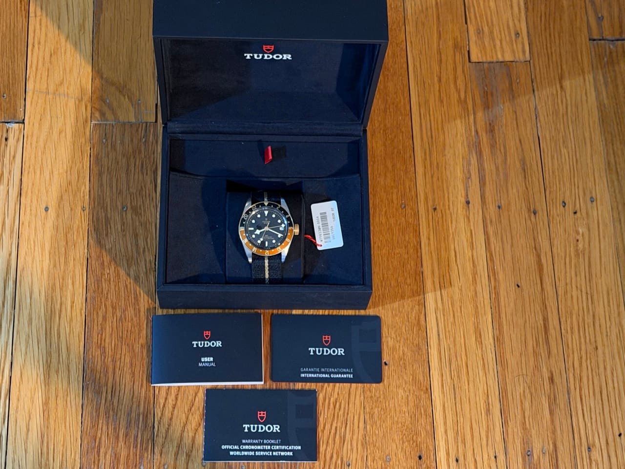 Tudor Black Bay GMT S&G 41mm Automatic Gold / Steel Diver on Fabric Strap Rootbeer 79833MN Box Papers Card 2026