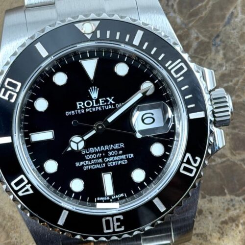 Rolex Submariner with Date Ceramic Bezel 40mm Automatic with Easy Glide Bracelet 116610LN