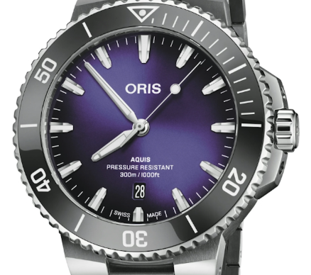 Oris Aquis Date Taste of Summer 43.5mm Automatic Purple Dial Box Papers MINT year 2025