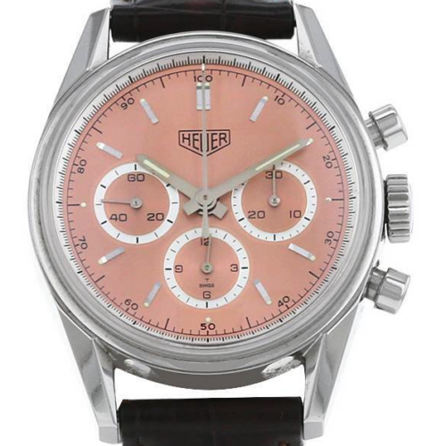 TAG Heuer Carrera 1964 36mm Manual Wind Lemania Salmon CS3112.BC0793