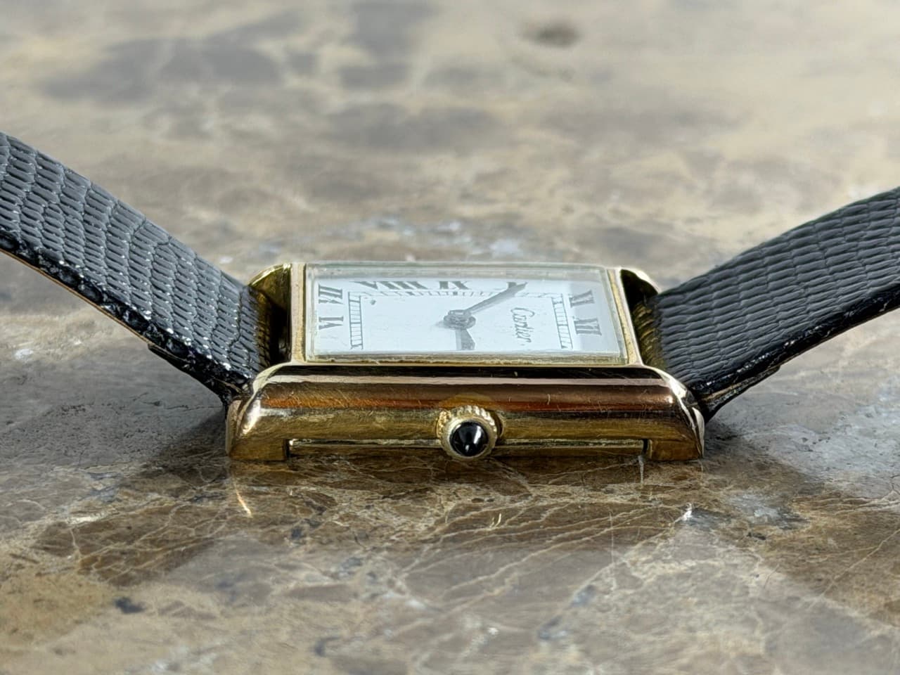 CARTIER Tank 18k Gold Electroplated Vintage Lady's Mechanical Wind 5512105