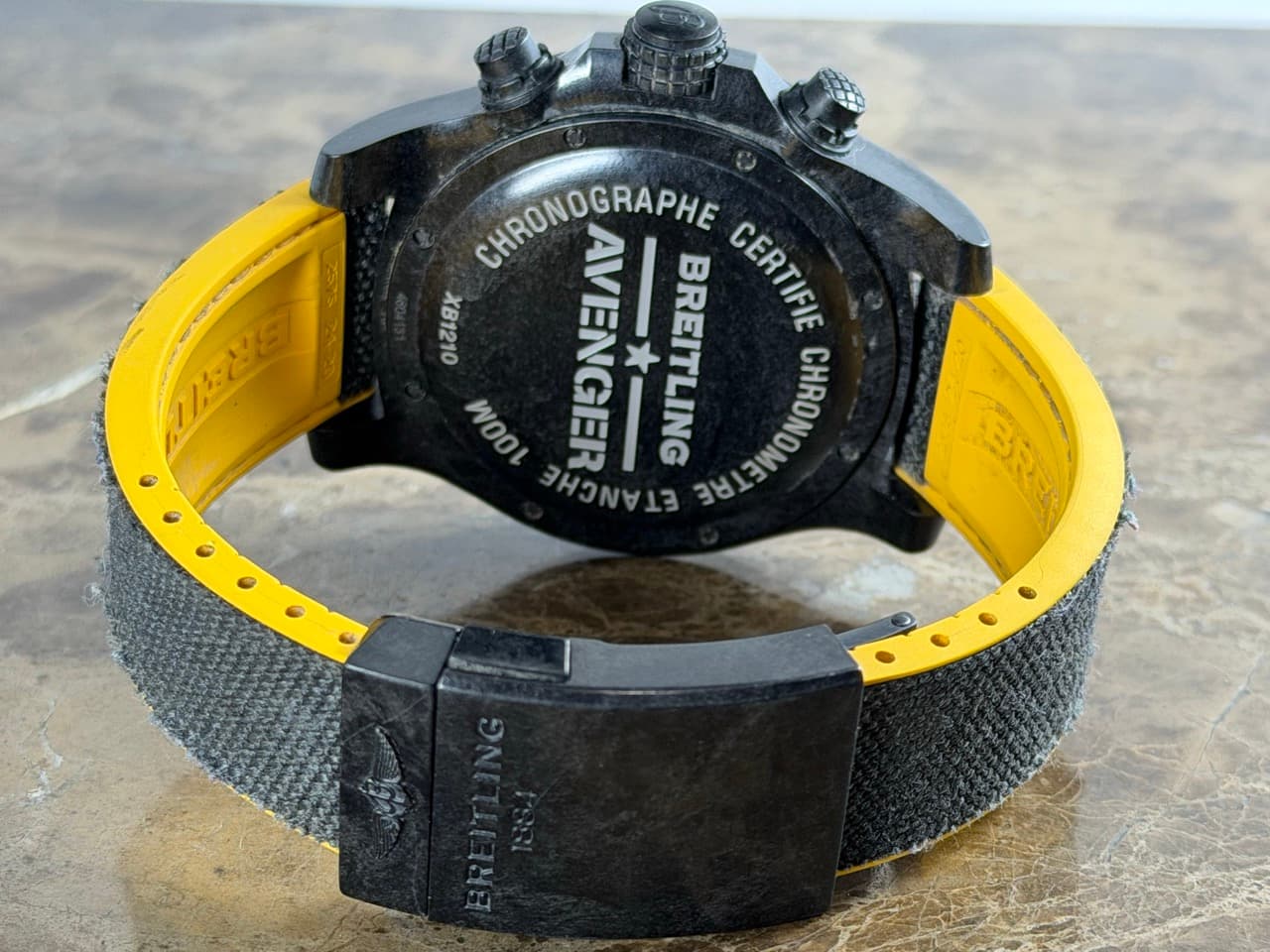 BREITLING Avenger Hurricane 50mm Automatic Black Brietlight Case Military 24hr Dial XB1210E41B1W1