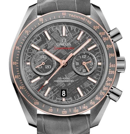 Omega DARK SIDE OF THE MOON Grey Ceramic Meteorite Dial 18K Sedna gold 44.25 MM Box Papers Cards 311.63.44.51.99.001