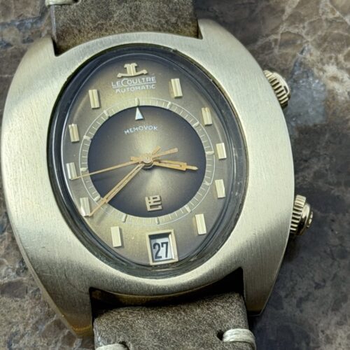 Jaeger LeCoultre Memovox Alarm EGG 37mm Automatic Solid 14k Yellow Gold 3089 Vintage