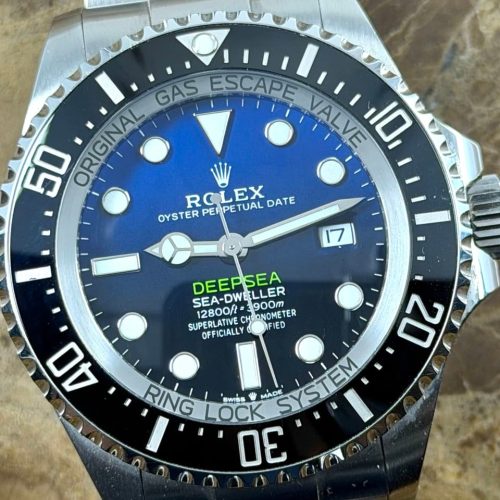 Rolex DeepSea James Cameron 44mm Automatic 126660 Black / Blue with Box Papers Card