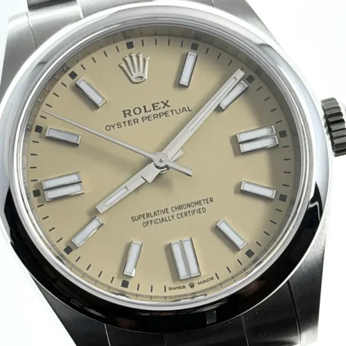 Rolex Oyster Perpetual 41 with Beige Dial model 134300 Box Papers Card Year 2025