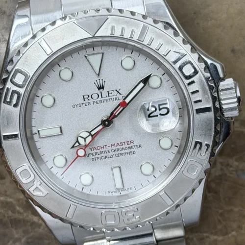 Rolex Yachtmaster Platinum & Steel Men’s 40mm Automatic 16622 Year 2007