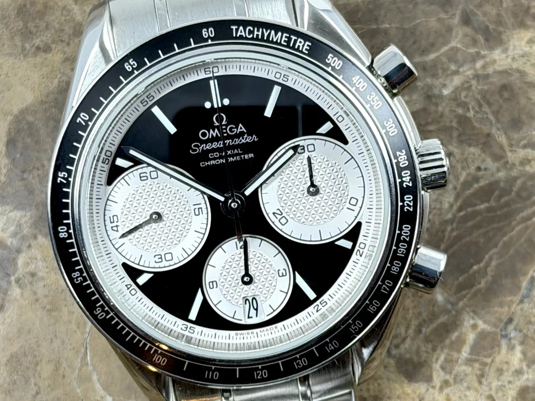 OMEGA Speedmaster RACING CHRONOGRAPH Reverse Panda Dial 40mm Automatic with Box Papers 326.30.40.50.01.002