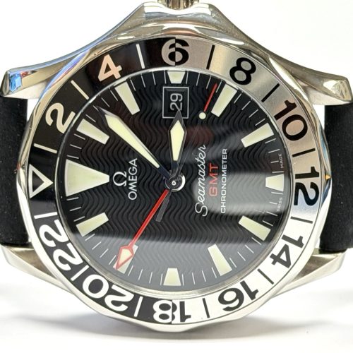 Omega Seamaster 300m GMT 50th Anniversary 41mm Automatic Black Wave Dial 2234.50