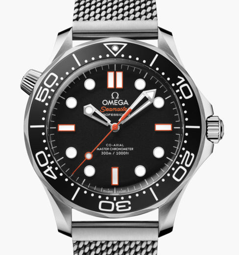 Omega Seamaster Diver 300M Automatic 42mm Black Orange Mesh Bracelet Box Papers Cards 210.30.42.20.01.018 Year 2026 Never Worn